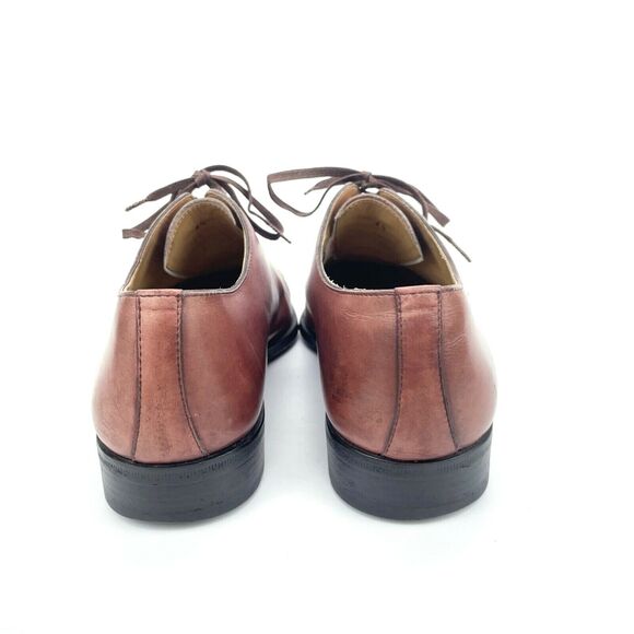 Romano Martegani Boutique Line Burgundy Brown Oxford Lace Leather Mens 8.5 Shoes main image 10